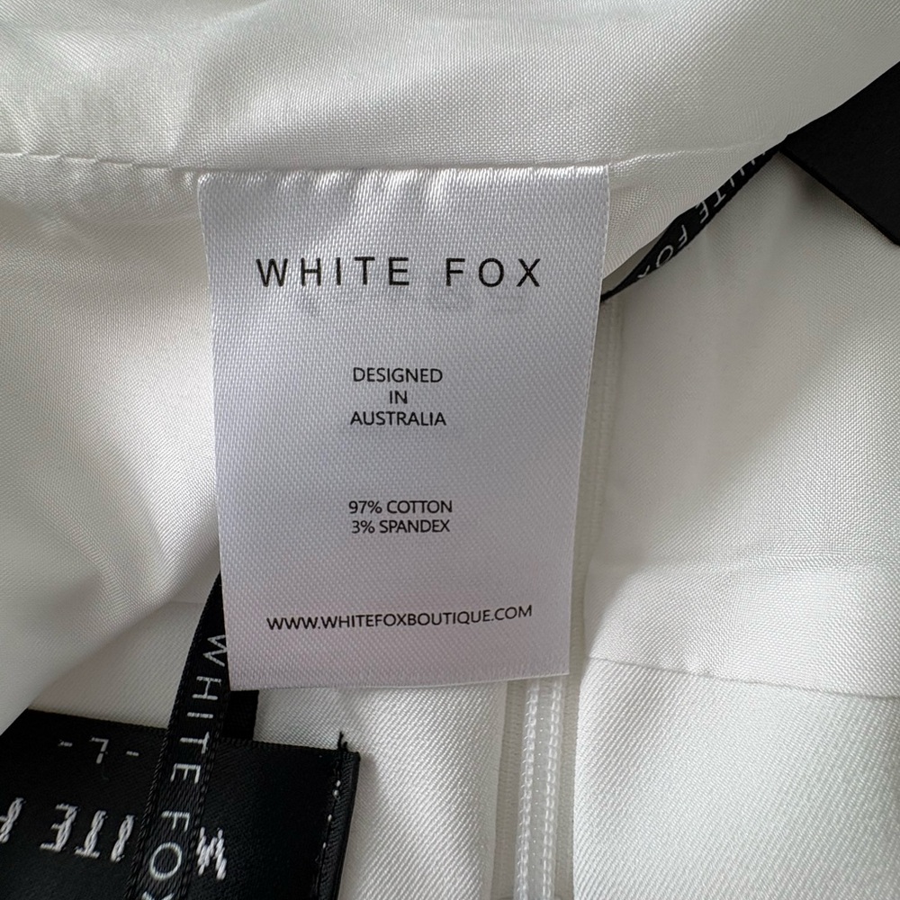 White Fox Boutique White Mini Skirt, NWT - Picture 7 of 8